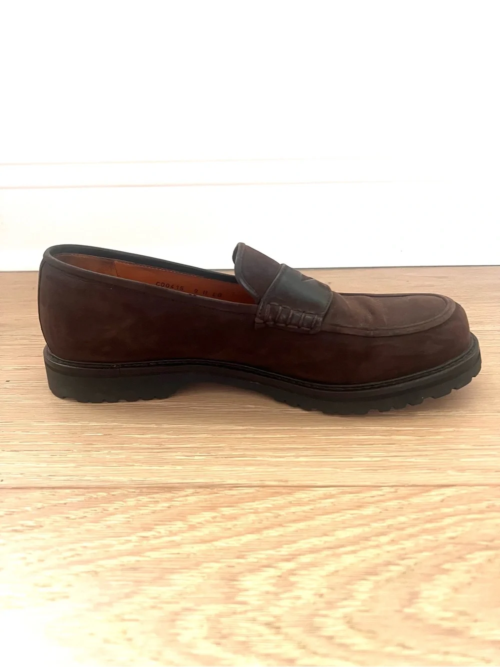 Cole Haan Men's Suede Penny Loafers Size 9 Shoe